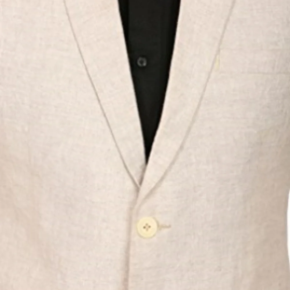 WINTAGE Men's 100% Linen Suit sz 50 - Picture 3 of 4